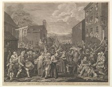 The March to Finchley-A Representation of the March of the Guards towards Scotla..., June 12, 1761. Creator: Luke Sullivan.