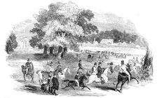 Gorhambury Races - from a sketch in the park, 1844. Creator: Unknown.