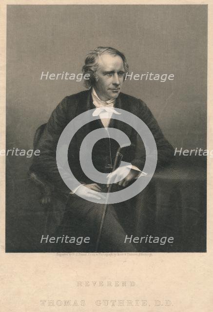 'Reverend Thomas Guthrie, D.D.', 1850s. Creators: Daniel John Pound, Ross and Thompson.