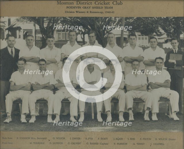Mosman District Cricket Club. Creator: Unknown.