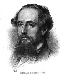 Charles Dickens, 1861. Artist: Wilhelm Auguste Rudolf Lehmann.