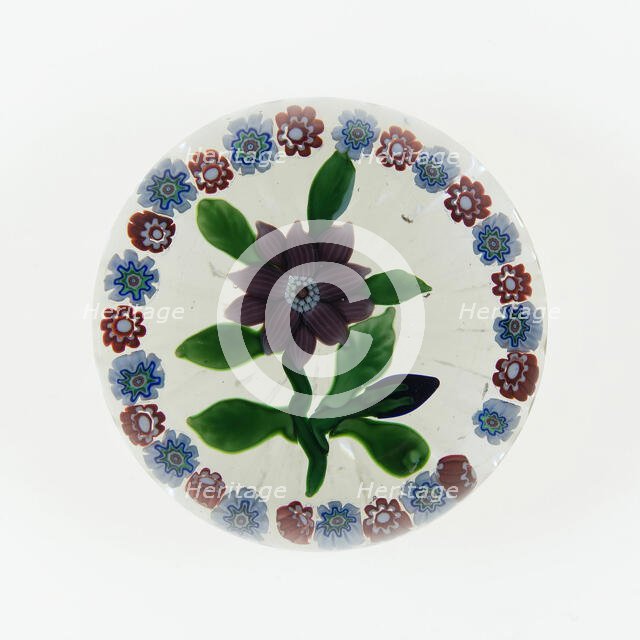 Paperweight, Lunéville, c. 1848-55. Creator: Baccarat Glasshouse.