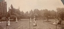 St Marylebone Infirmary, London: nurses playing tennis, 1906 (1912). Creator: Unknown.