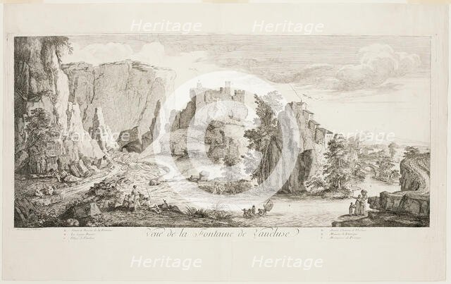 Veue de la Fontaine de Vaucluse, n.d. Creator: Joseph Parrocel.