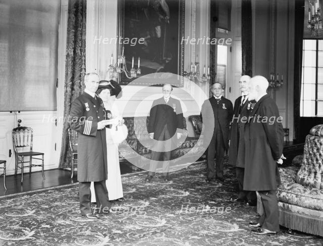 Capt. Arthur H. Rostron of Cunard Liner 'Carpathia'; James Bryce ..., 1913. Creator: Harris & Ewing.