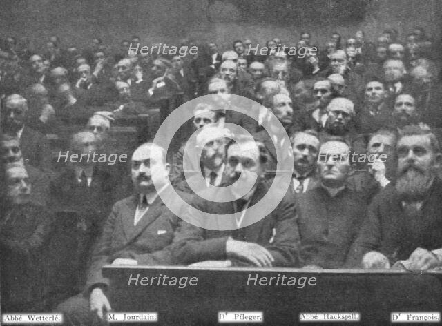 'L'Alsace et la Lorraine retrouvees; les deputes d'Alsace et de Lorraine siegeant pour...1919. Creator: Unknown.