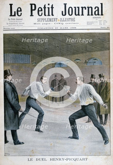 Henry-Picquart duel, 1898. Artist: Henri Meyer