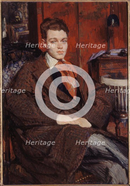 Portrait of René Crevel (1900-1935), writer, 1928. Creator: Jacques Emile Blanche.