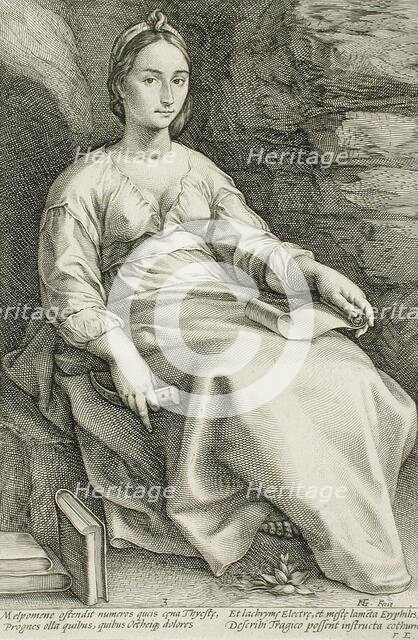 Melpomene, 1592. Creator: Hendrik Goltzius.