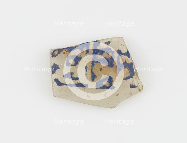 Islamic Glass Fragment, circa 900-1400. Creator: Unknown.