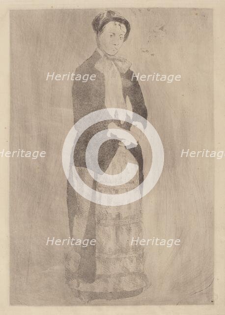 Afternoon Promenade, c. 1881. Creator: Mary Cassatt.