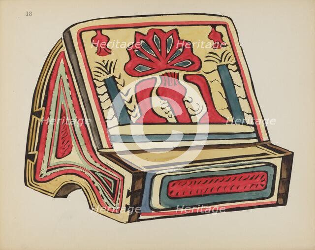 Plate 18: Reading Stand, Llano: From Portfolio "Spanish Colonial Designs of New Mexico", 1935/1942. Creator: Unknown.