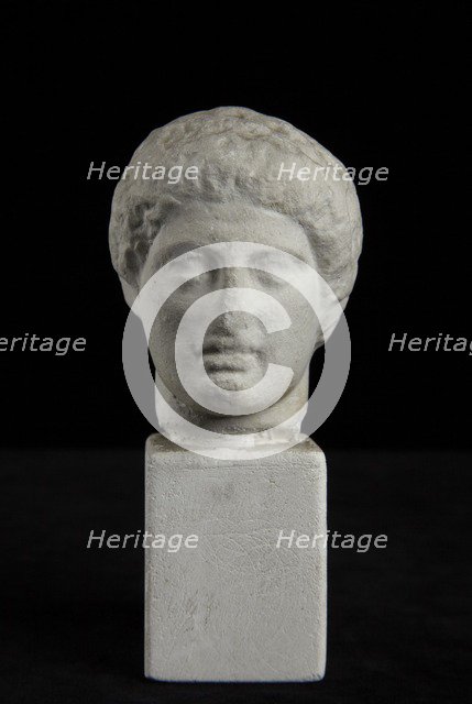 Head of Dioskouros(?) from Nemesis statue base by Agorakritos. From Rhamnous, c 420 BC. Artists: Unknown, Agoracritus.