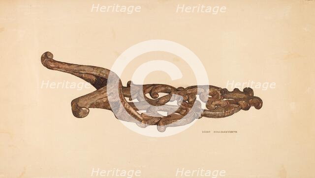 Bootjack, c. 1940. Creator: Doris Hollingsworth.