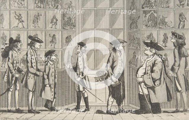 The Macaroni Print Shop, July 14, 1772. Creator: Edward Topham.