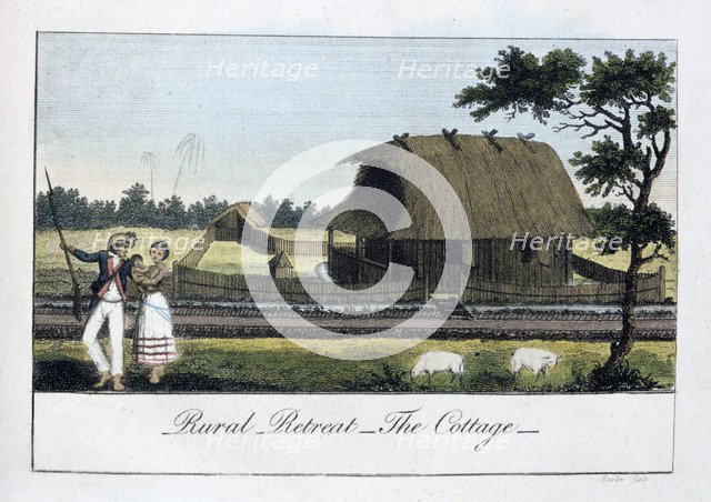 'Rural Retreat, The Cottage', 1813. Artist: John Gabriel Stedman