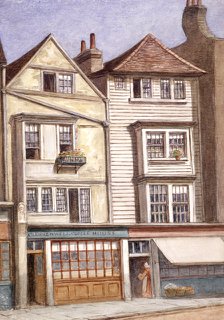 Clerkenwell Coffee House, Clerkenwell Green, Finsbury, London, 1871. Artist: JT Wilson