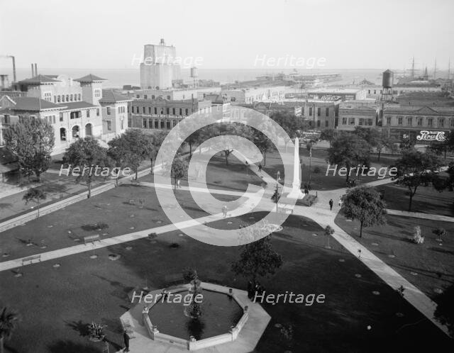 Plaza and harbor, Pensacola, Fla., c.between 1910 and 1920. Creator: Unknown.