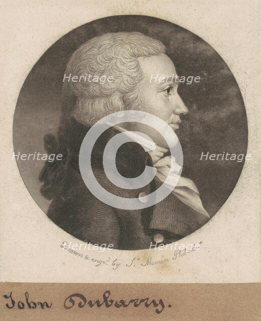 John Dubarry, 1802. Creator: Charles Balthazar Julien Févret de Saint-Mémin.