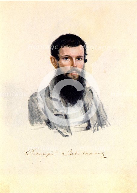 Portrait of Decembrist Dmitry Zavalishin (1804-1892), 1839. Artist: Bestuzhev, Nikolai Alexandrovich (1791-1855)