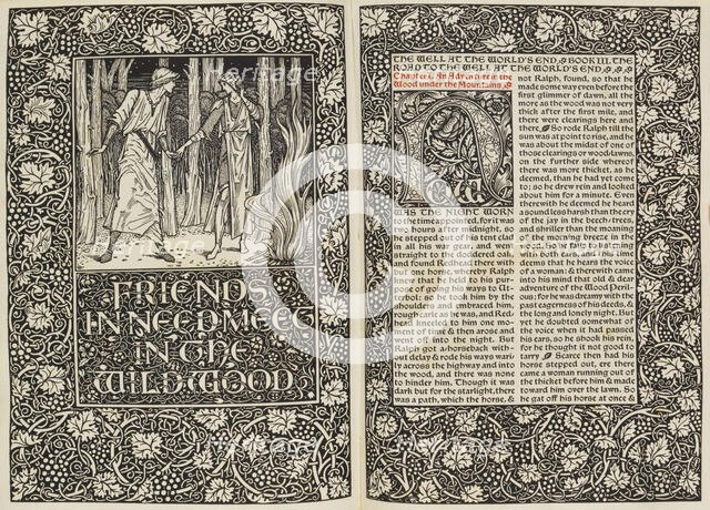 The Well at the World's End (Die Quelle am Ende der Welt) , 1896. Creator: Morris, William (1834-1896).