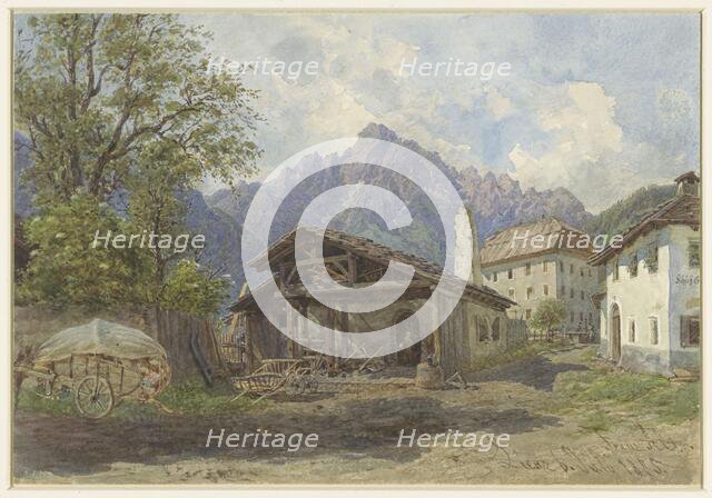 View at Lienz, 1875. Creator: Franz Alt.