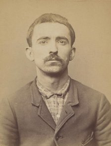 Villa. Jean. 29 ans, né à Farini d'Olma (Italie). Manoeuvre. Anarchiste. 2/3/94., 1894. Creator: Alphonse Bertillon.