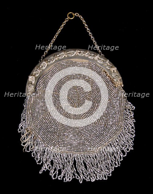 Evening bag, probably European, 1850-59. Creator: Unknown.