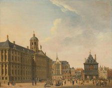 View of the Dam in Amsterdam, c.1750-c.1781. Creator: Jan Ekels the Elder.