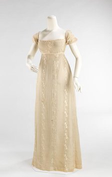 Evening dress, American or European, 1810-12. Creator: Unknown.