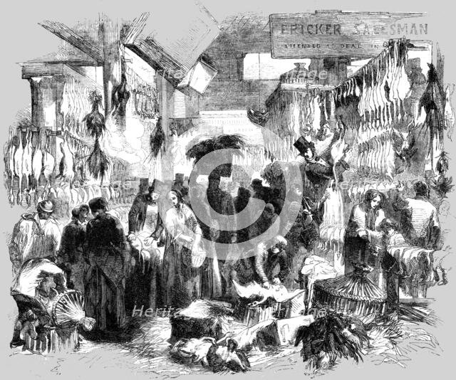 'Leadenhall Market on Christmas Eve', 1854. Creator: Unknown.