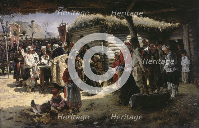 An Easter Prayer', 1887-1888.  Creator: Makovsky, Vladimir Yegorovich (1846-1920).