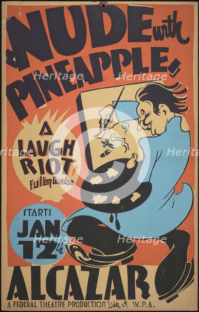 Nude with Pineapple, San Francisco, 1938. Creator: Unknown.