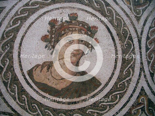 Mosaic, El Jem Museum, El Djem, Tunisia, 2009. Creator: Amanda Waite.