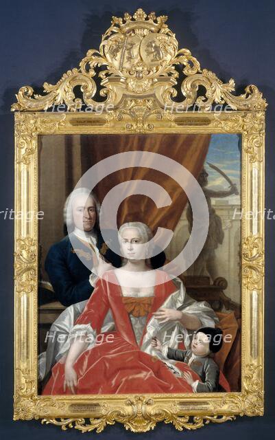 Berend van Iddekinge (1717-1801) with his Wife Johanna Maria Sichterman (1726-1756)..., 1744-1748. Creator: Philip Van Dijk.