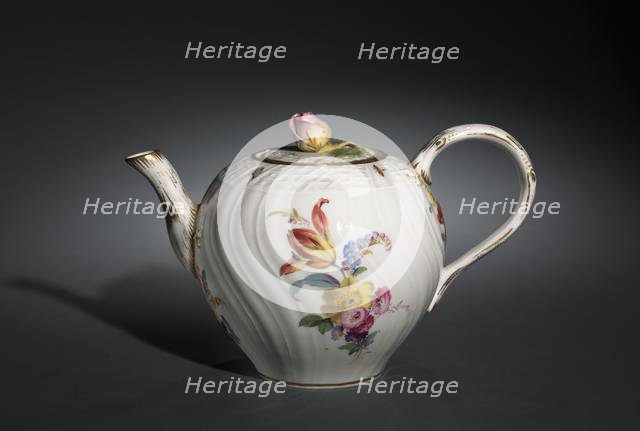 Teapot, c. 1750-1770. Creator: Meissen Porcelain Factory (German).