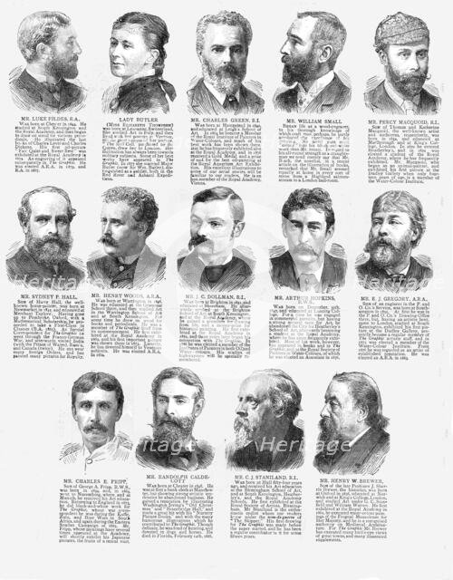 ''Graphic Artist's with "The Graphic" ',1890. Creator: Unknown.