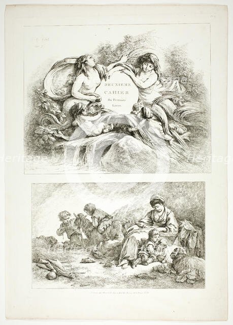 Plate Seven of 38, from Oeuvres de J. B. Huet, 1796–99. Creator: Jean Baptiste Marie Huet.