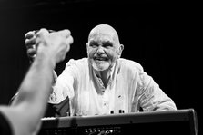 Hans-Joachim Roedelius live at the Jazz Café, London, Apr 2024. Creator: Annapaola Marchesani.