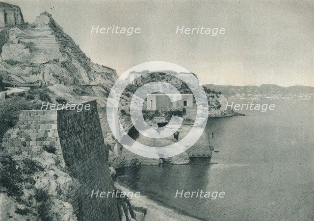 Coastal scene, Ischia, Italy, 1927. Artist: Eugen Poppel.