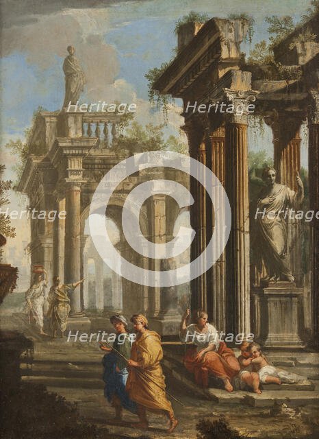 Classical Buildings with Columns, late 17th-early 18th century. Creator: Alberto Carlieri.