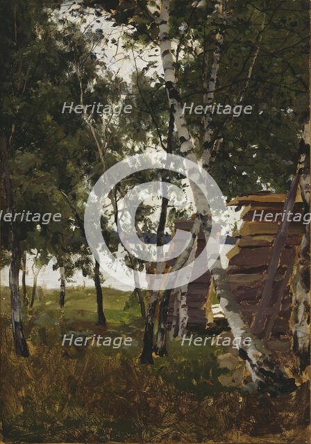 Landscape sketch, Lemström, 1885. Creator: Victor Westerholm.