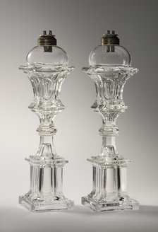Pair Of Lamps, c1835-50. Creator: Unknown.