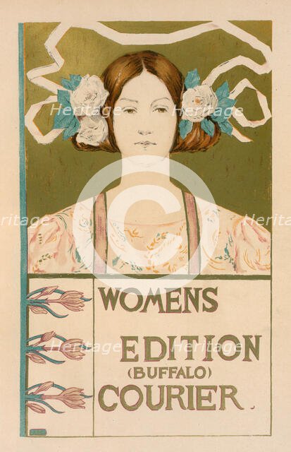 Affiche américaine pour la 'Women's edition Buffalo Courier', c1897. Creator: Alice Russell Glenny.