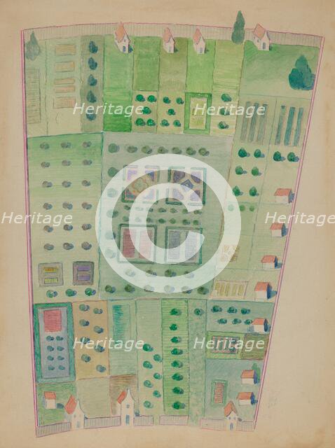 Dutch Garden Plan, c. 1936. Creator: George Stonehill.