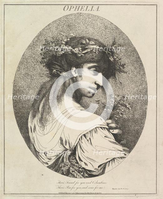 Ophelia (Twelve Characters from Shakespeare), May 20, 1775. Creator: John Hamilton Mortimer.