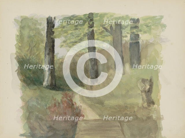 Forest path, c.1895-c.1896. Creator: Christiaan Huidekoper.