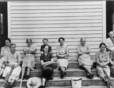 Women assembled at Wheeley's Church near Gordonton, North Carolina, 1939. Creator: Dorothea Lange.