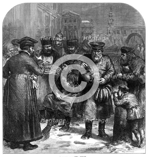 A street tea-seller, Moscow, 1874. Creator: Unknown.