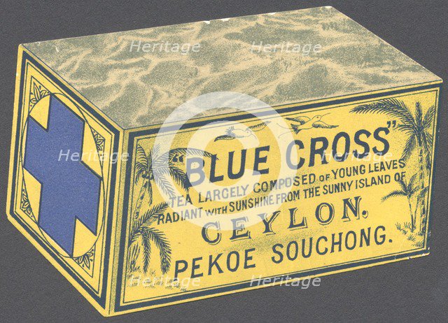 Blue Cross Tea, 1890s. Artist: Unknown